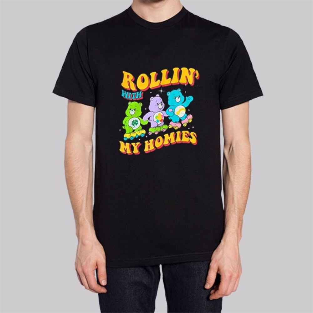 “Rollin’ With My Homies” Care Bears Graphic Tee